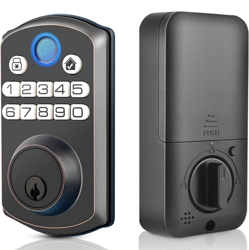 Locsmart fingerprint Door Lock Control Keyless Deadbolt AUTO LOCK