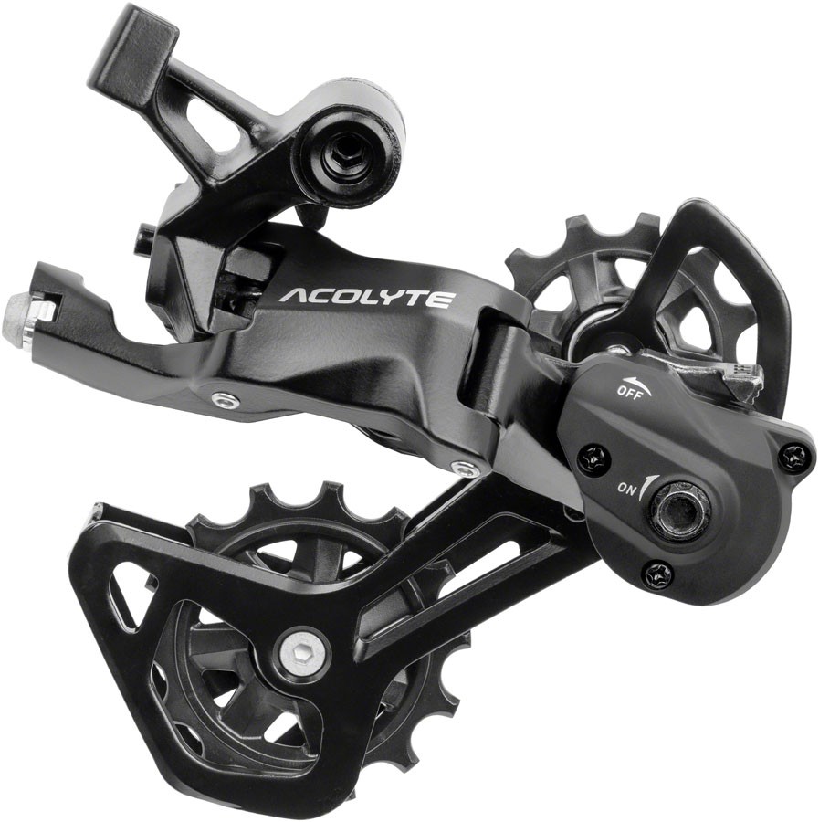 microSHIFT Acolyte RD-M5185M-B SpringLock Rear Derailleur - 8 Speed, Medium Cage