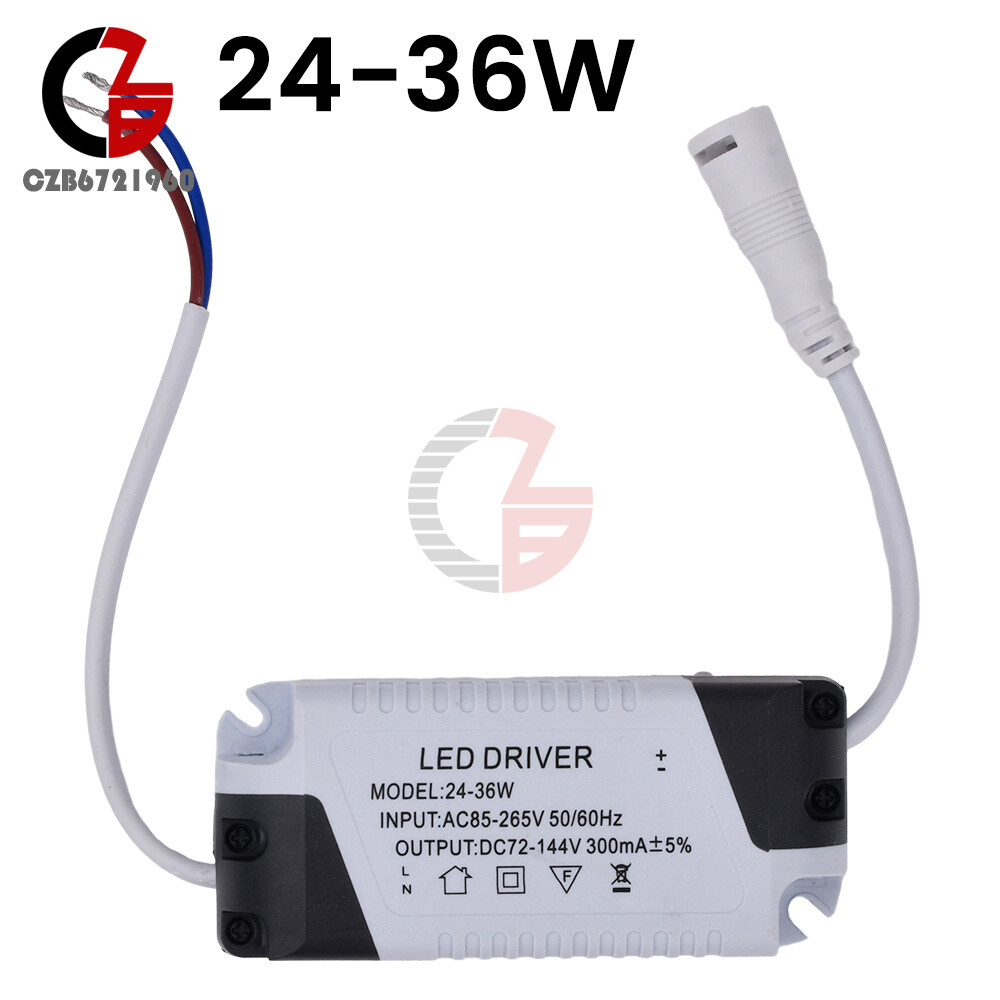 LED Panel Driver Ceiling Light AC85-265V 3-36W Transformer Power Supply Adapter