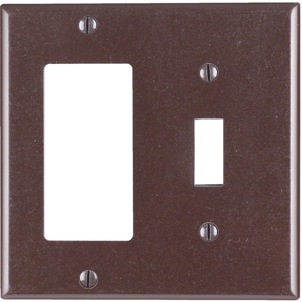 Leviton Brn Gfi/Togl Wall Plate