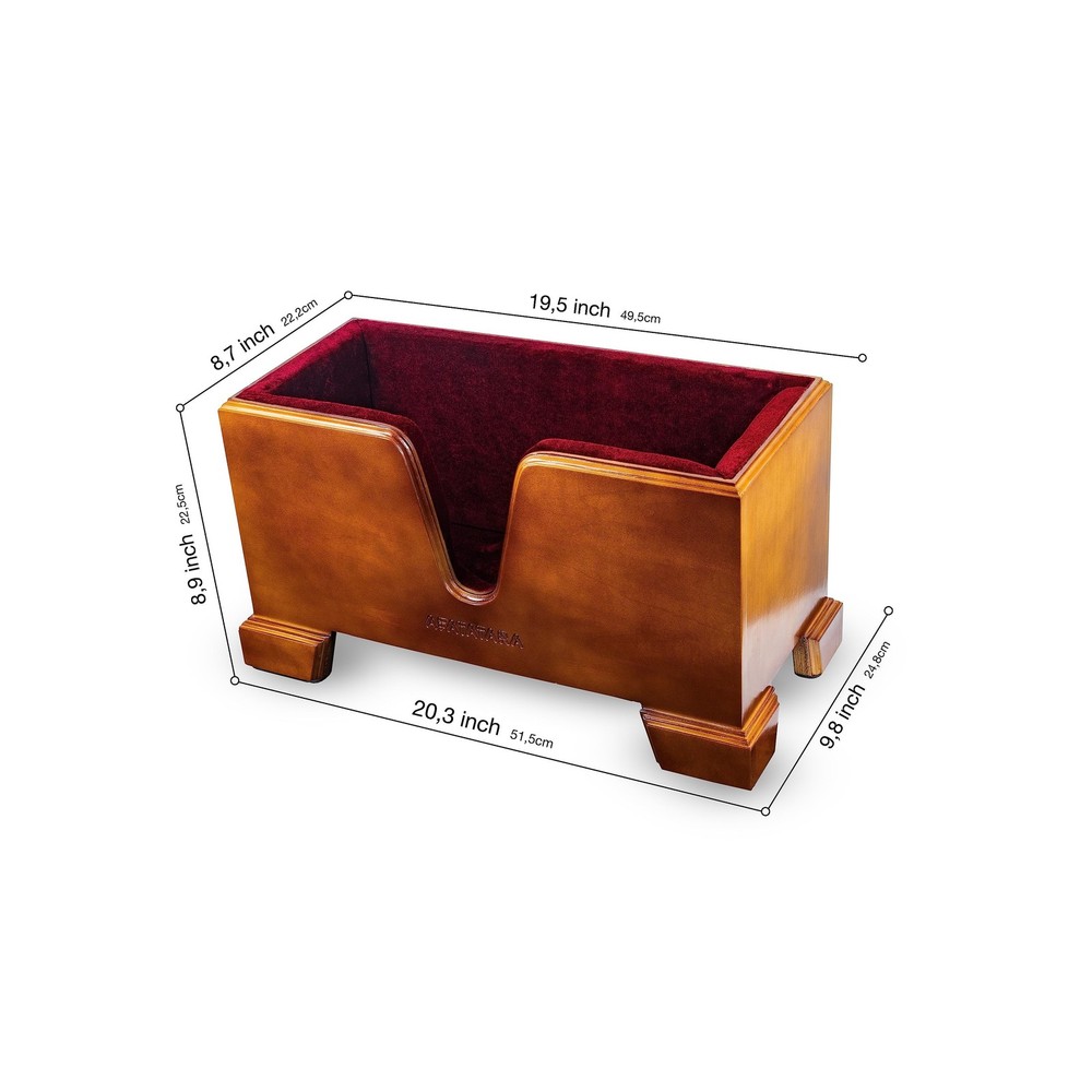 Mahogany-tone Cello Box Stand