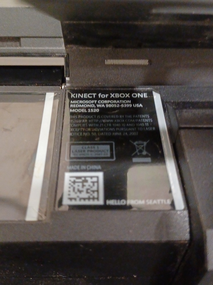 Xbox One Kinect Sensor V2 Black Model 1520 Microsoft OEM Genuine Camera Motion