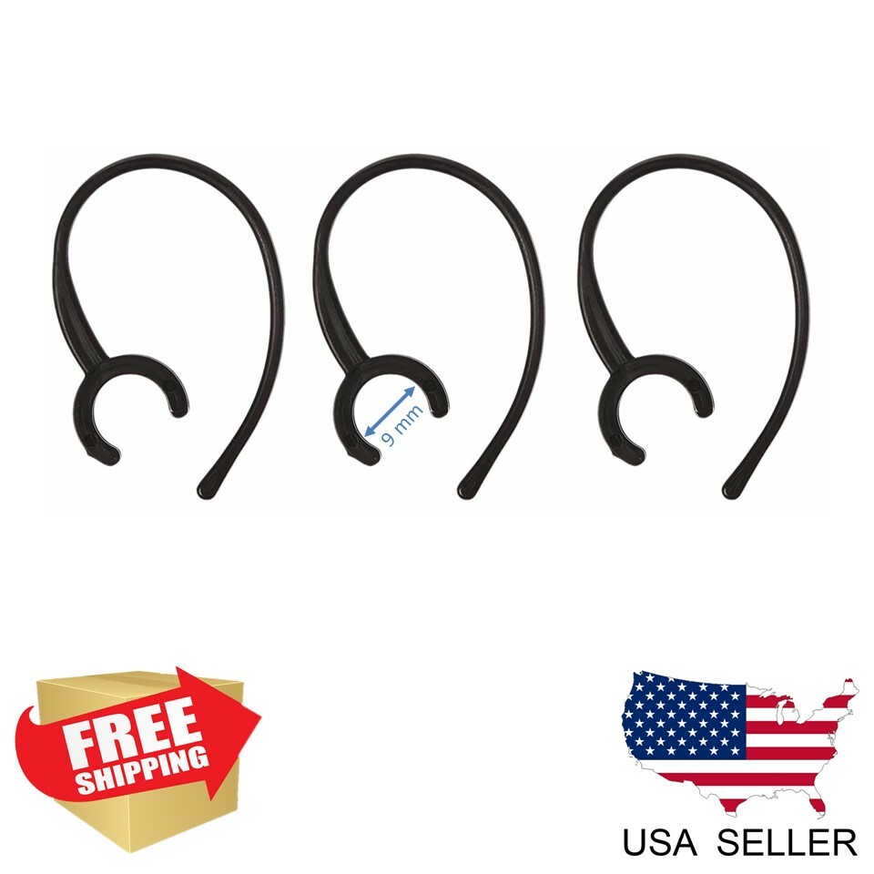 Large Universal 9mm Ear Hooks For Bluetooth Headset Receiver Clip Clamp Holder