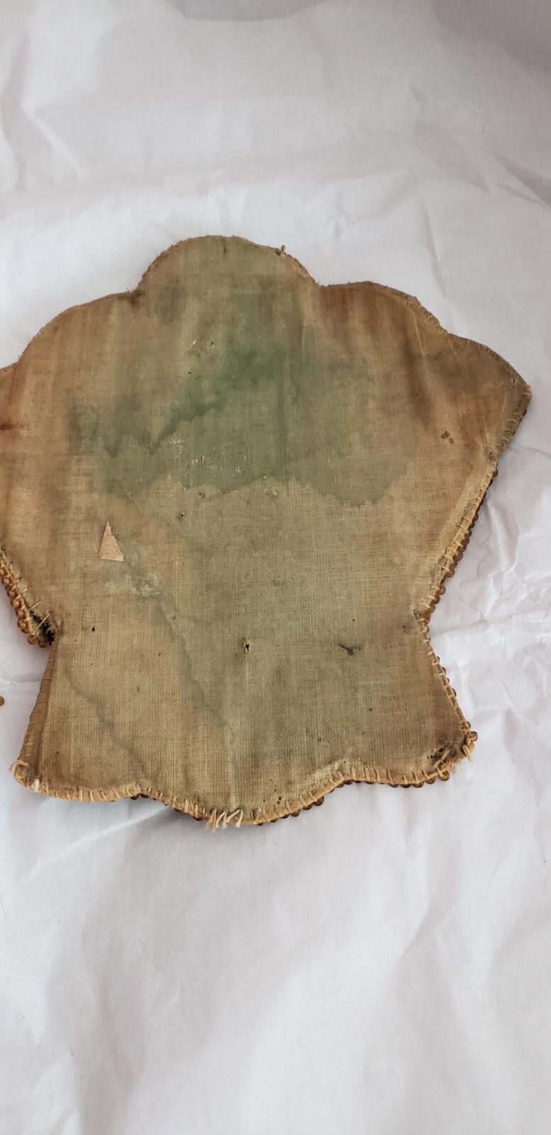 1912 NATIVE AMERICAN VICTORIAN SEED BEADED HAND MADE HANGING MATCH - CARD HOLDER