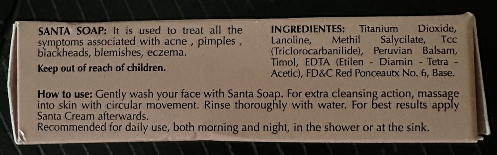 Santa Soap/Santa Jabon