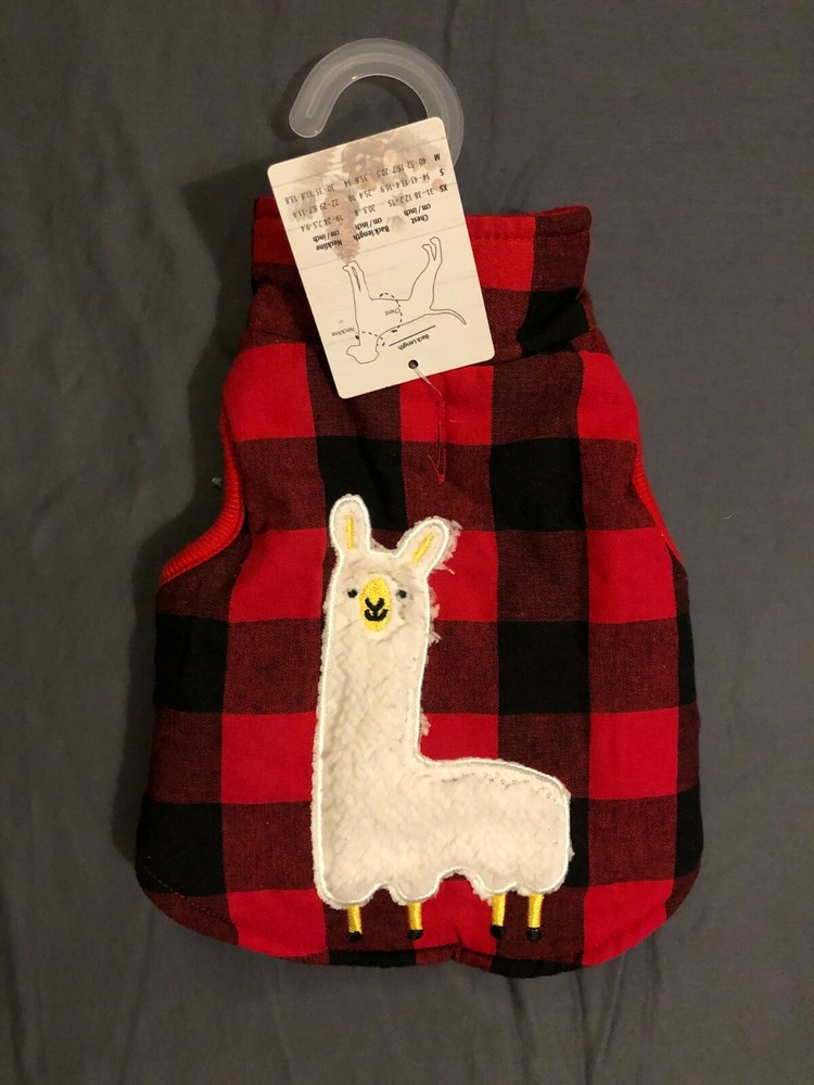 Pet Central Plaid Lama Jacket-2 Colors!