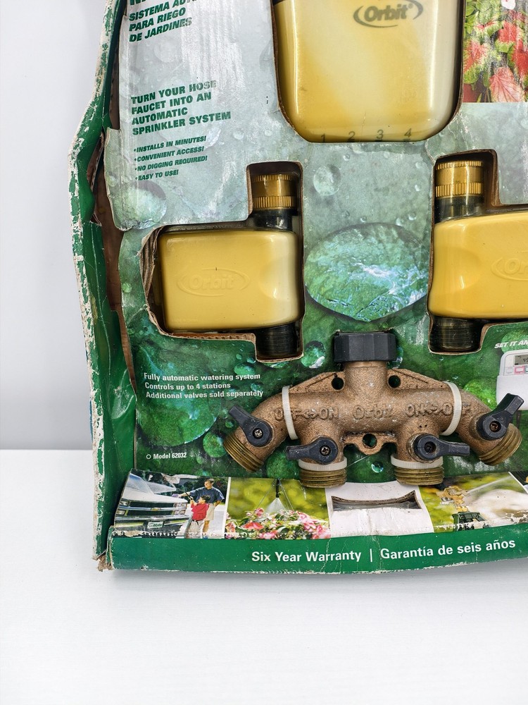 Orbit SunMate Automatic Yard Watering Kit 4 Outlet Timer Control 62032 Beige
