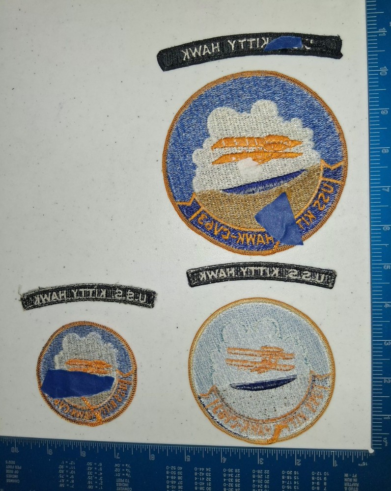 USS Kitty Hawk 3 Patch Lot