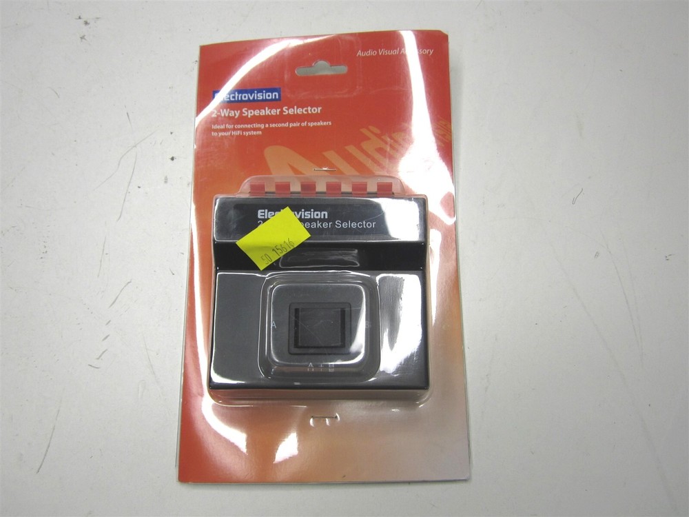 Electrovision (A098J) Black 2-Way Speaker Switch Selector