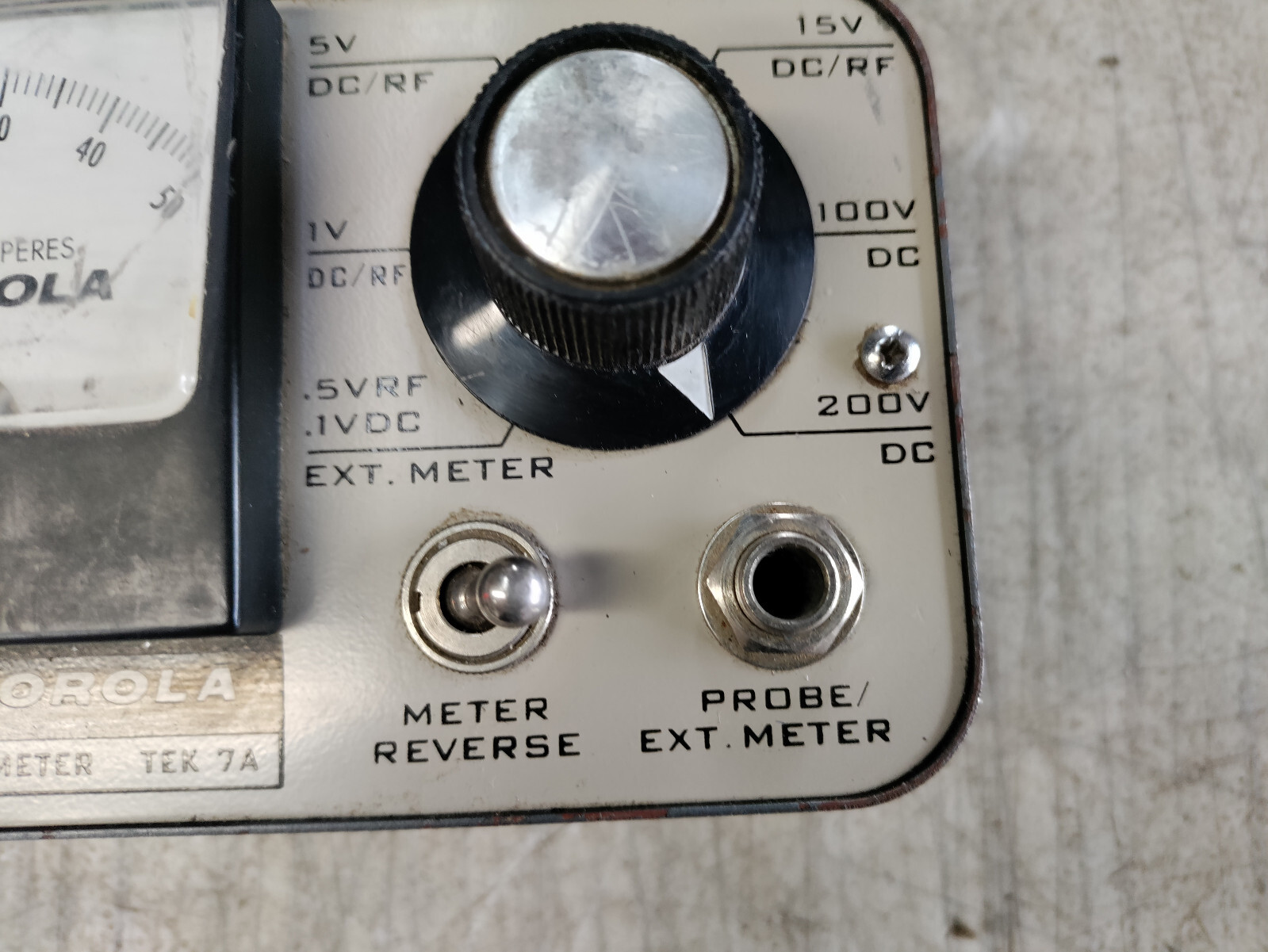 MOTOROLA TEK 7A DC/RF ALIGNMENT METER RADIO TEST UNIT