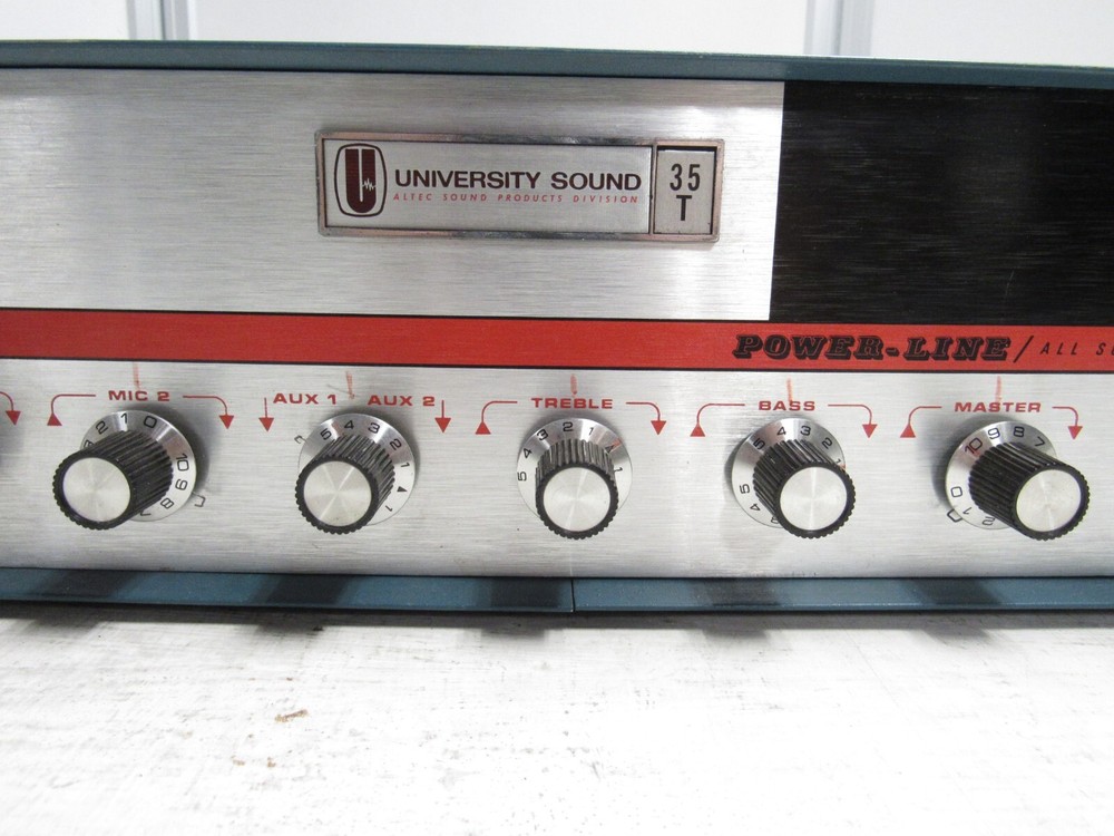 Altec Lansing University Sound 35T Power-Line Solid State Amplifier Untested