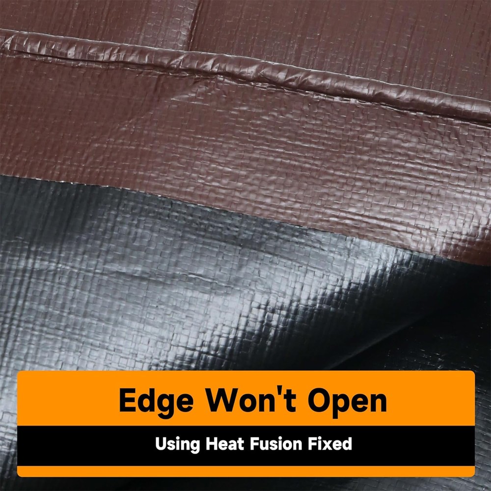 Heavy Duty Tarp 5/10/16/18/20 Mil Waterproof Tarpaulin Cover w/ Grommets