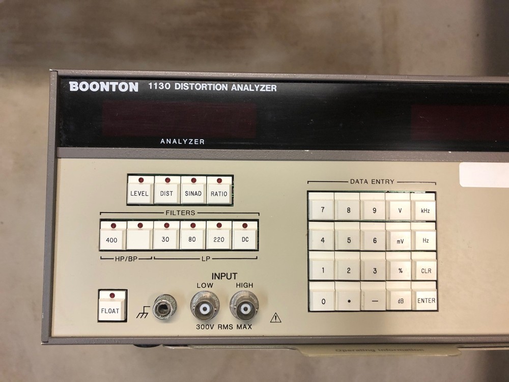 Boonton 1130 Distortion Analyzer, Tested Working