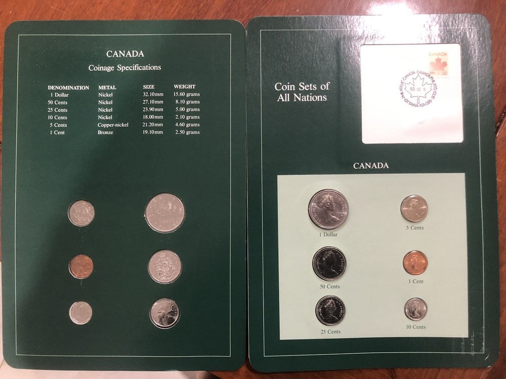 2sets x franklin  all nations Canada Coin Set