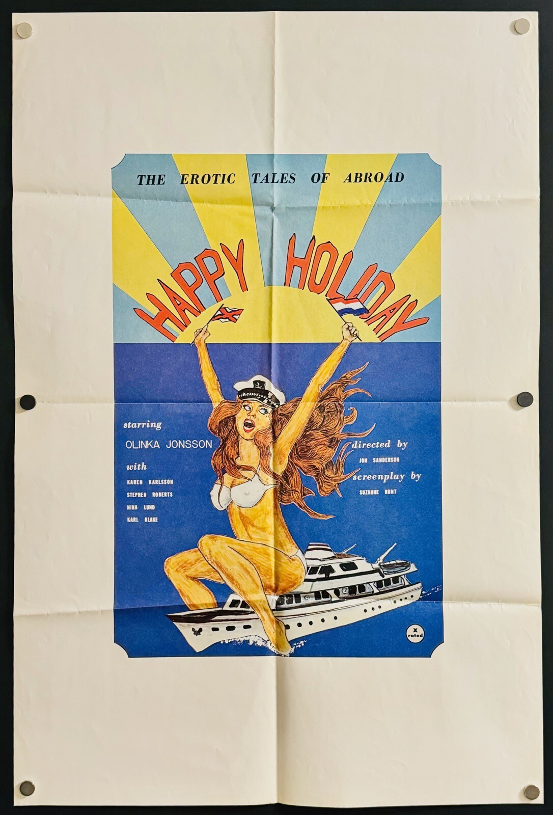 Happy Holiday (1979) Original One Sheet Movie Poster – Excellent **Adult**