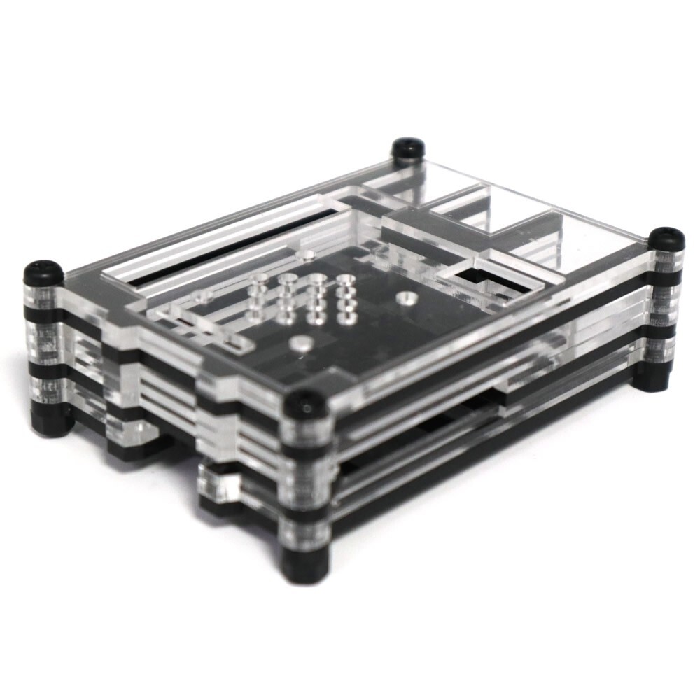10 Layers Clear Acrylic Case Enclosure Box For Raspberry Pi 5 with Cooling Fun