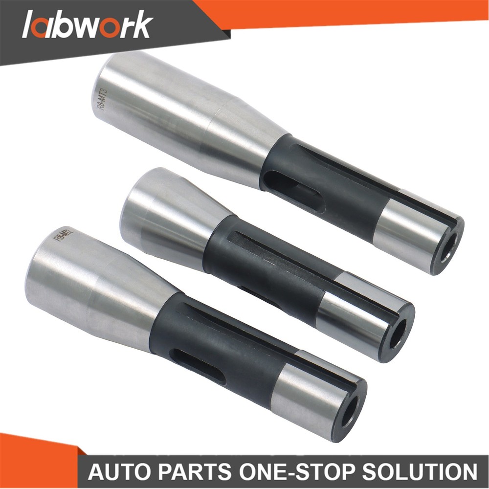 Labwork Precision Ground R8 Shank 3pc Adapter for Milling Machine Arbors