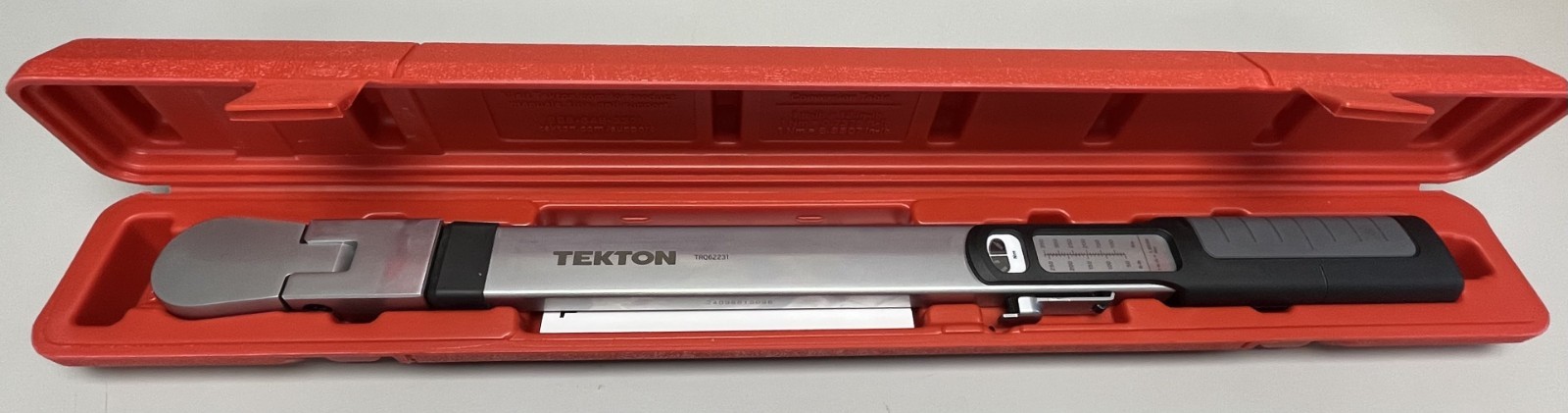 Tekton 1/2 Inch Drive 72-Tooth Split Beam Torque Wrench (70-350 Nm) - TRQ62231