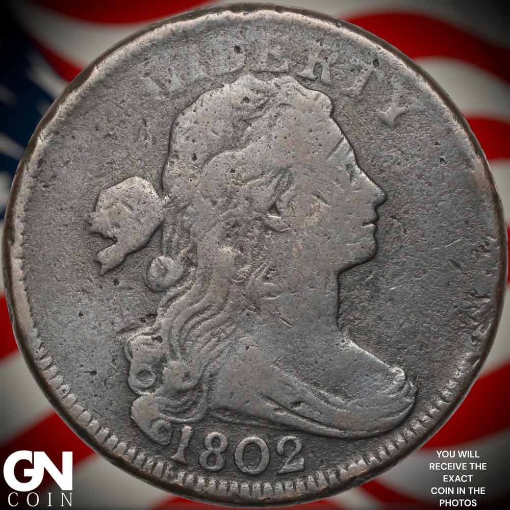 1802 Draped Bust Large Cent A9625