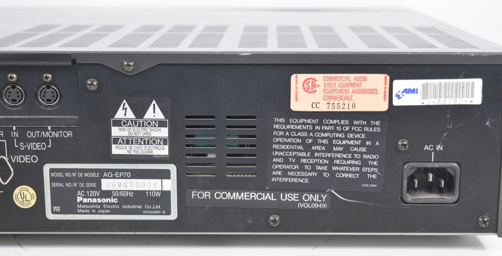 Panasonic AG-EP70 Color Cassette Video Printer