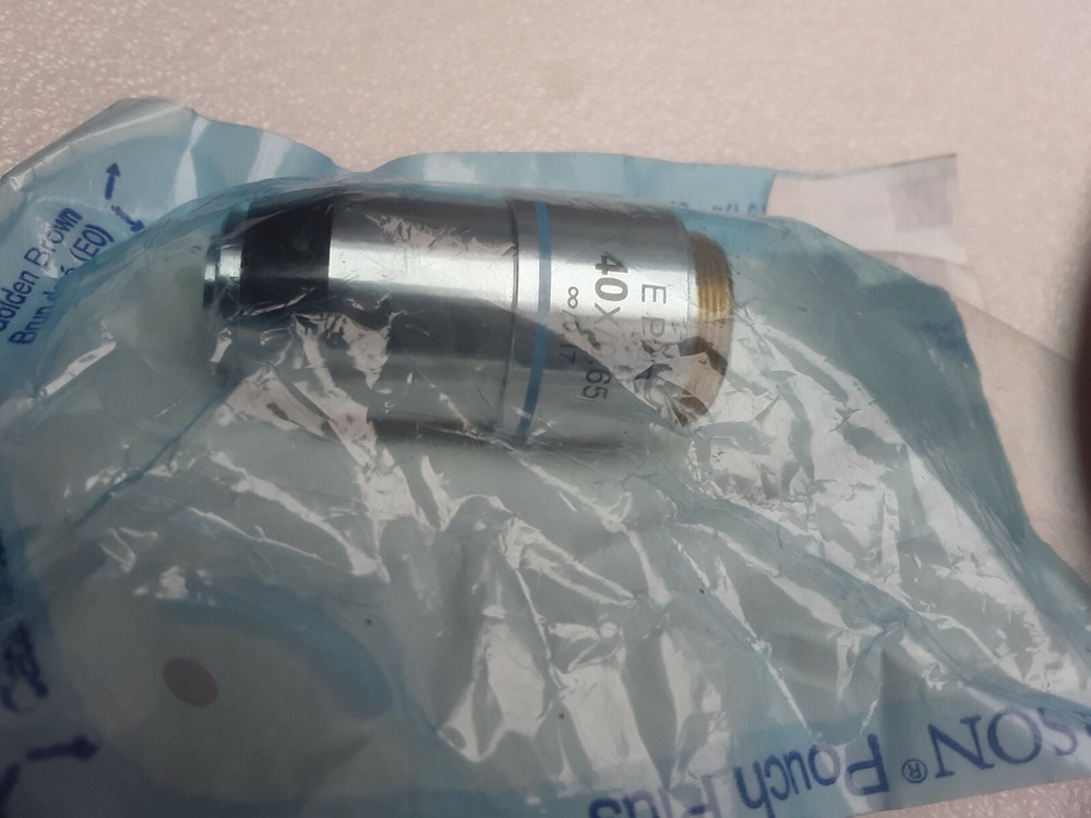 E Plan 40x /0.65 Microscope Objective Lens (Spring) Plan40 by AmScope