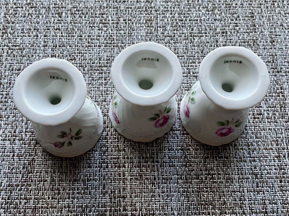 Richard Ginori Roselline Egg Stand 3 Set