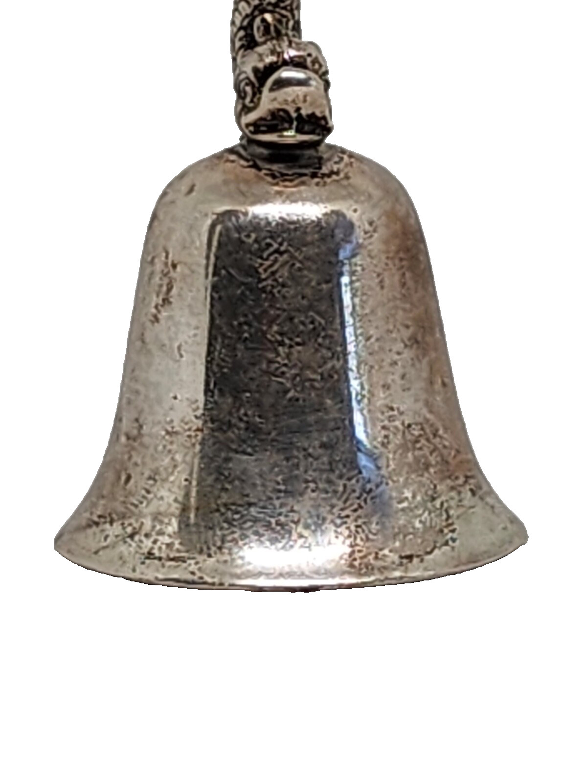 Wilhelm Binder .835 Silver Figural Bell – Mythical Dolphin Handle c.1900