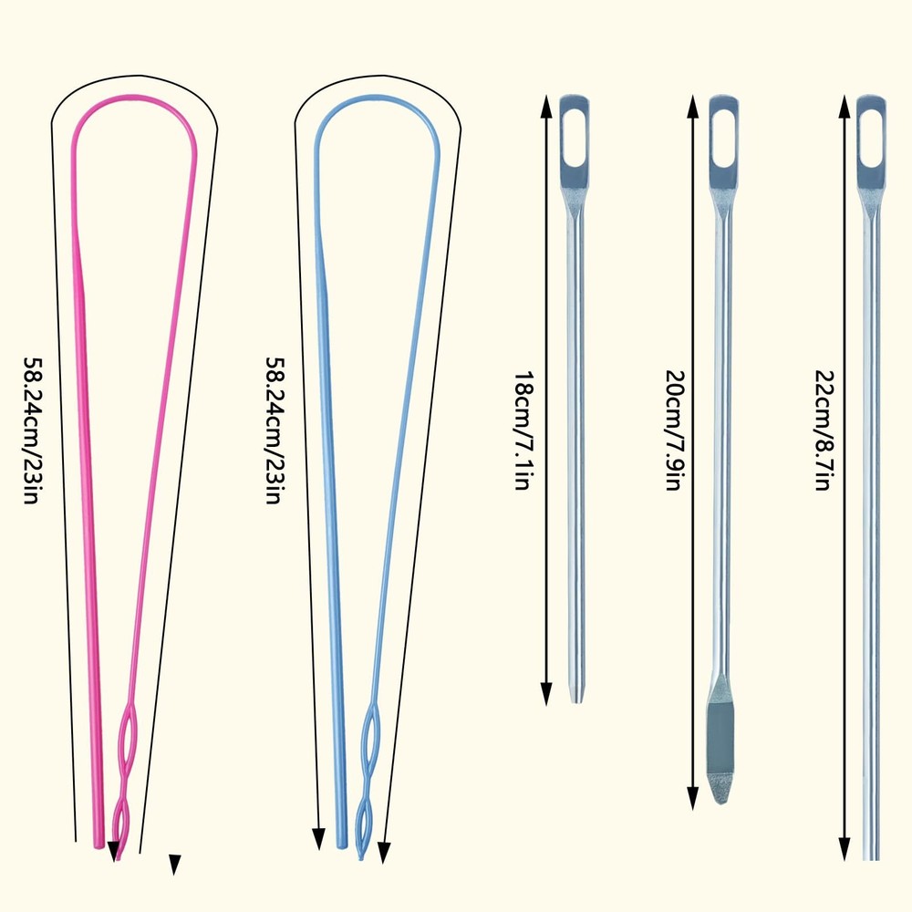 14 Pieces Bodkin Threader Drawstring Threader Set Drawstring Replacement Tools