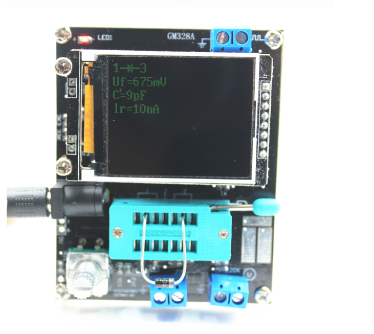 Transistor Tester LCD GM328A Diode Capacitance ESR Voltage Frequency Meter PWM