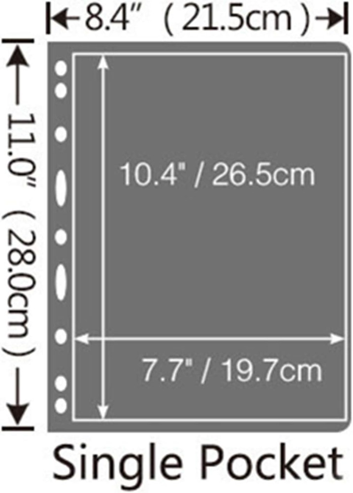 Clear Stamp Pages for Stamp Album Binder, 1 Pocket Page for Stamp Collectors, 10
