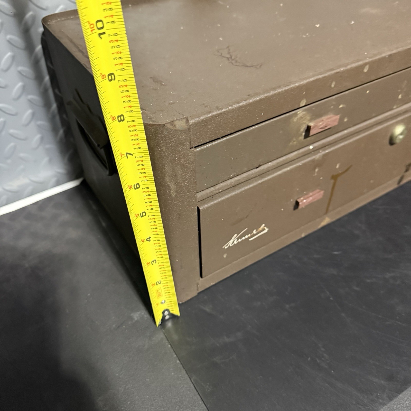 Kennedy MC-22 Machinist Tool Chest 2 Drawer Metal Toolbox USA VINTAGE Industrial