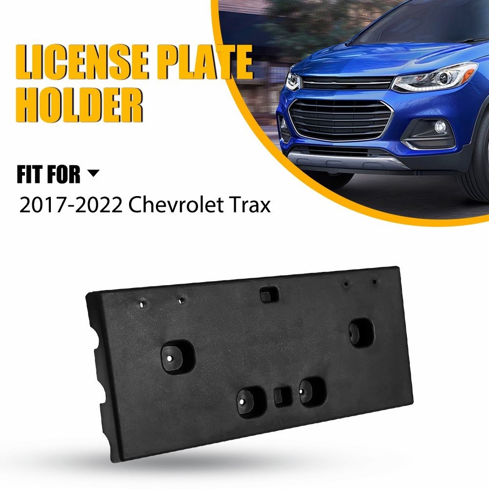 License Plate Bracket 94533706 For 2017-2022 Chevrolet Trax Front Textured Black