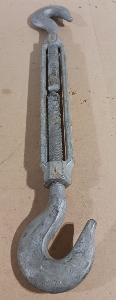 1" THREAD Turnbuckle HOOK Pulley Galvanized Drop Forge MILITARY SURPLUS TIE DOWN