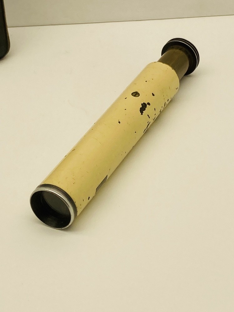 Vintage K&E Keuffel & Esser Hand Held Bubble Level Surveyor Scope Leather Case