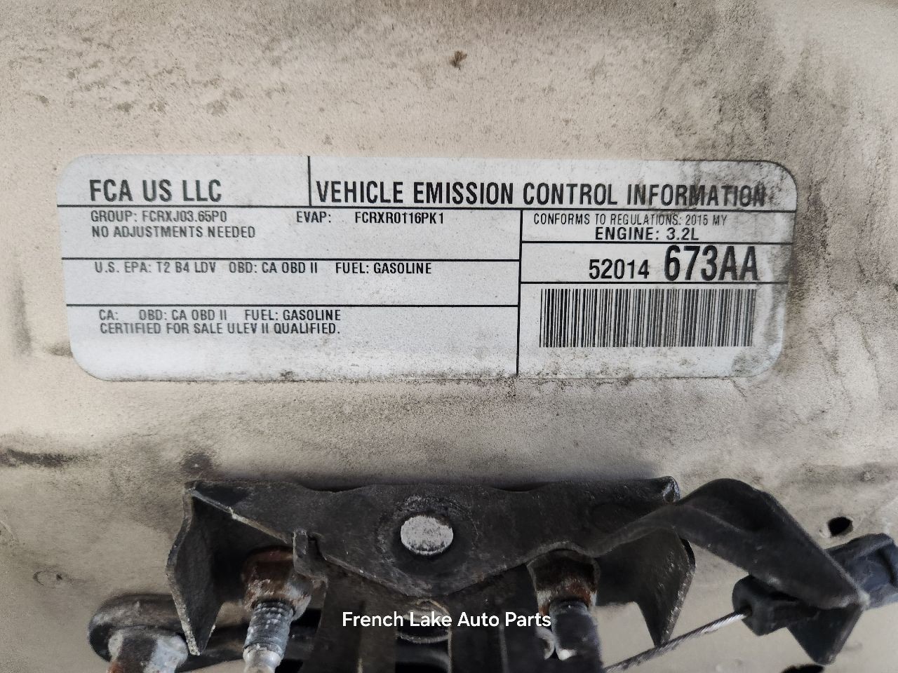 Automatic Transmission 3.2L AWD ID 68225758 Fits 14-15 CHEROKEE 1329134