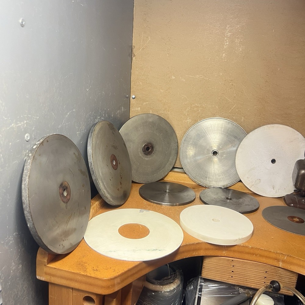 Lapidary Abrasive Flat Polishing Disc’s Wheels For Faceting Machine ~