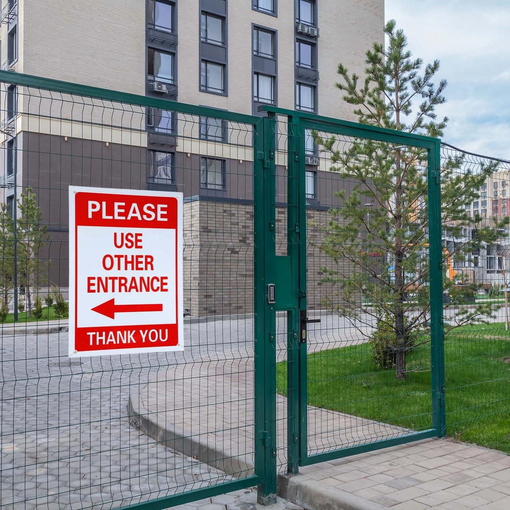 "Sign 'Use Other Inputs' Arrow Right Red/White"