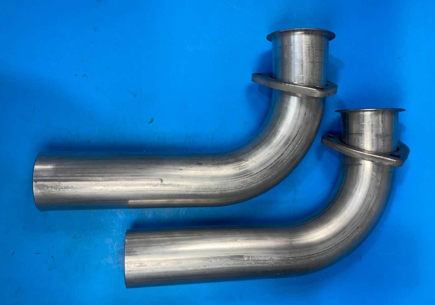 Shorty Exhaust Header Pipe Block Hugger 2.5" 14 Ga. for Chevy 265-400 SBC