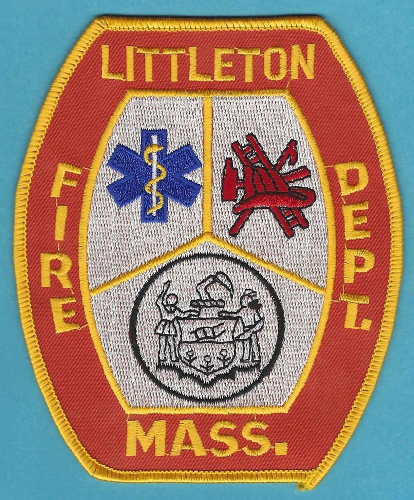 LITTLETON MASSACHUSETTS FIRE RESCUE PATCH