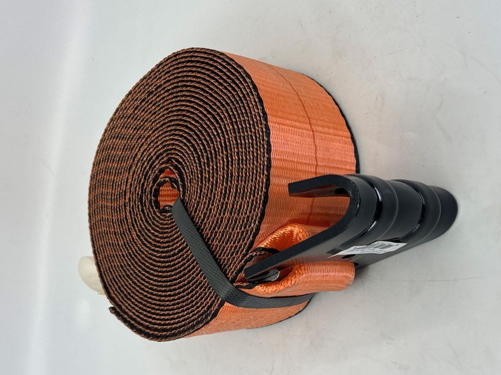 3"X27' Heavy Duty Winch Strap with Flat Hook 2 Pack