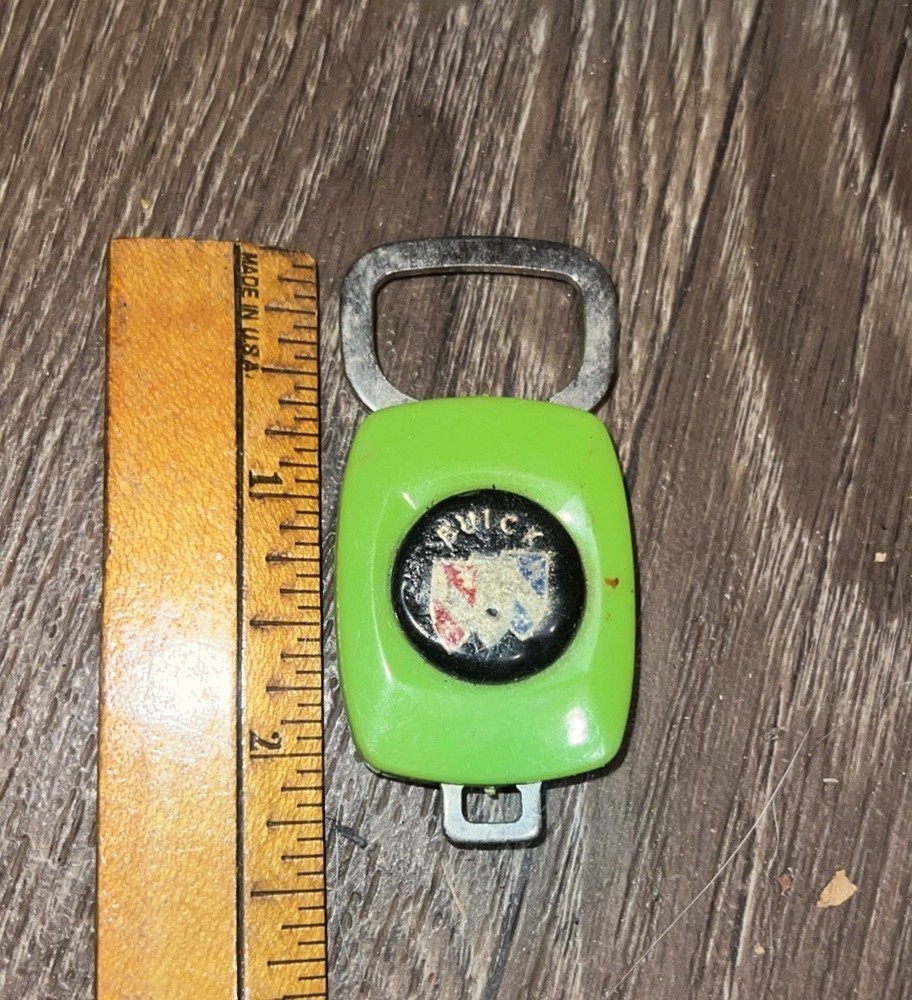 Vintage Buick Keychain Green Plastic
