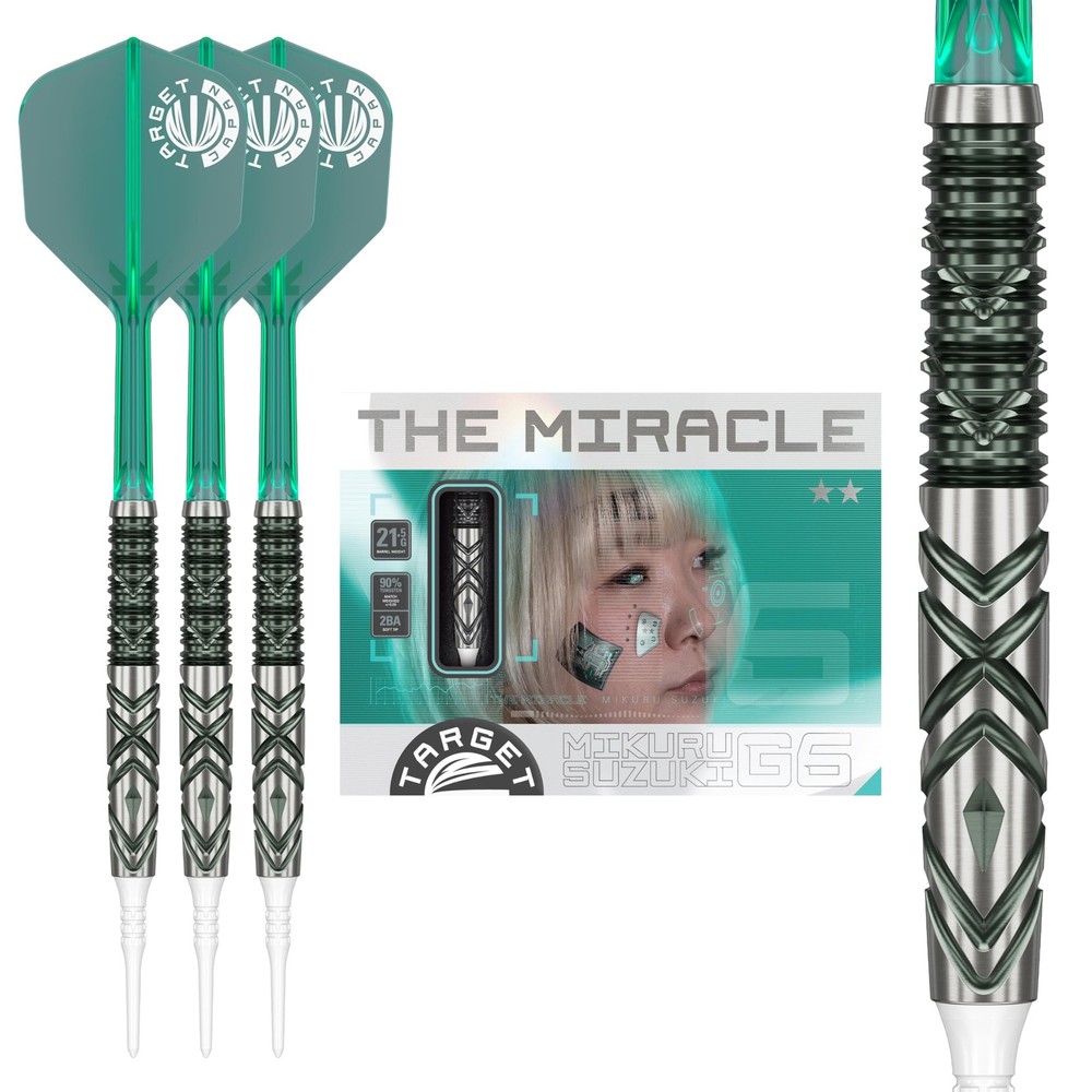 TARGET THE MIRACLE GEN6 90% 21.5G 2BA SOFT TIP DARTS