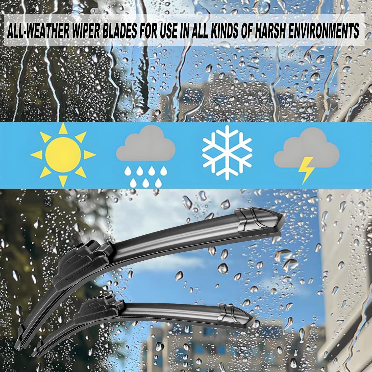 ATTKE OEM Quality Front Windscreen Wiper Blades for Honda Odyssey 2005-2020/C...