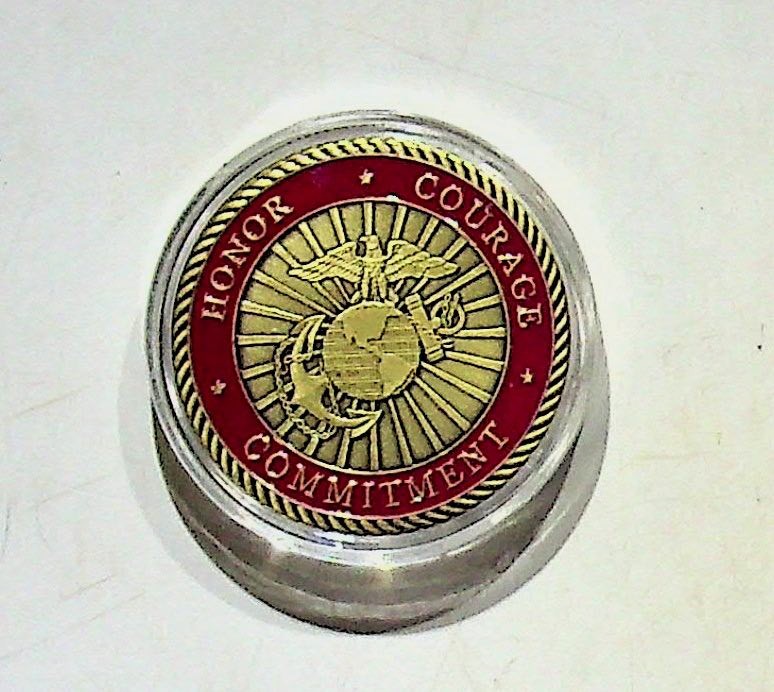 USMC Semper Fi Military Challenge Coin Honor Courage Commitment