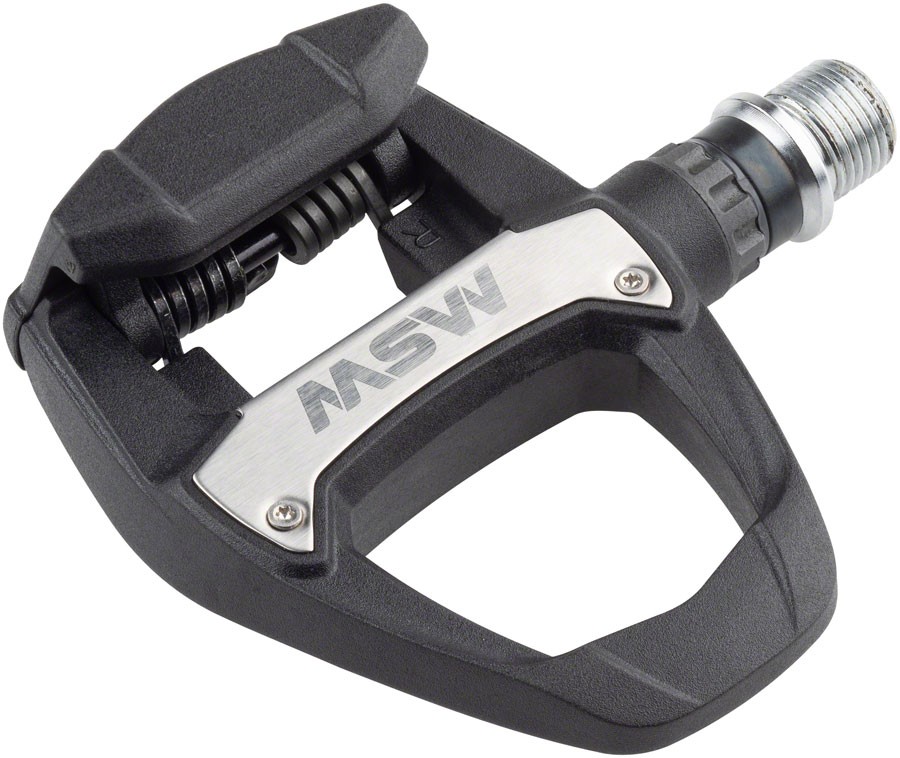 MSW Judo Road Clipless Pedals - Composite Single-Side, 9/16" Chromoly Spindle,