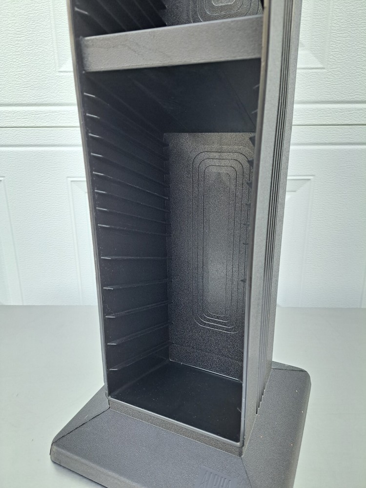 ALPHA Black 60 Capacity CD Storage Display Tower