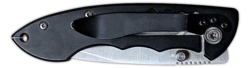 CAMO Print Folding Black POCKET KNIFE, by Wilcor