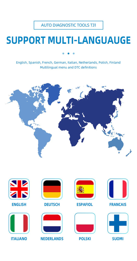 Car Full OBD2/EOBD Scanner Engine System Check Code Reader Diagnostic Scan Tool