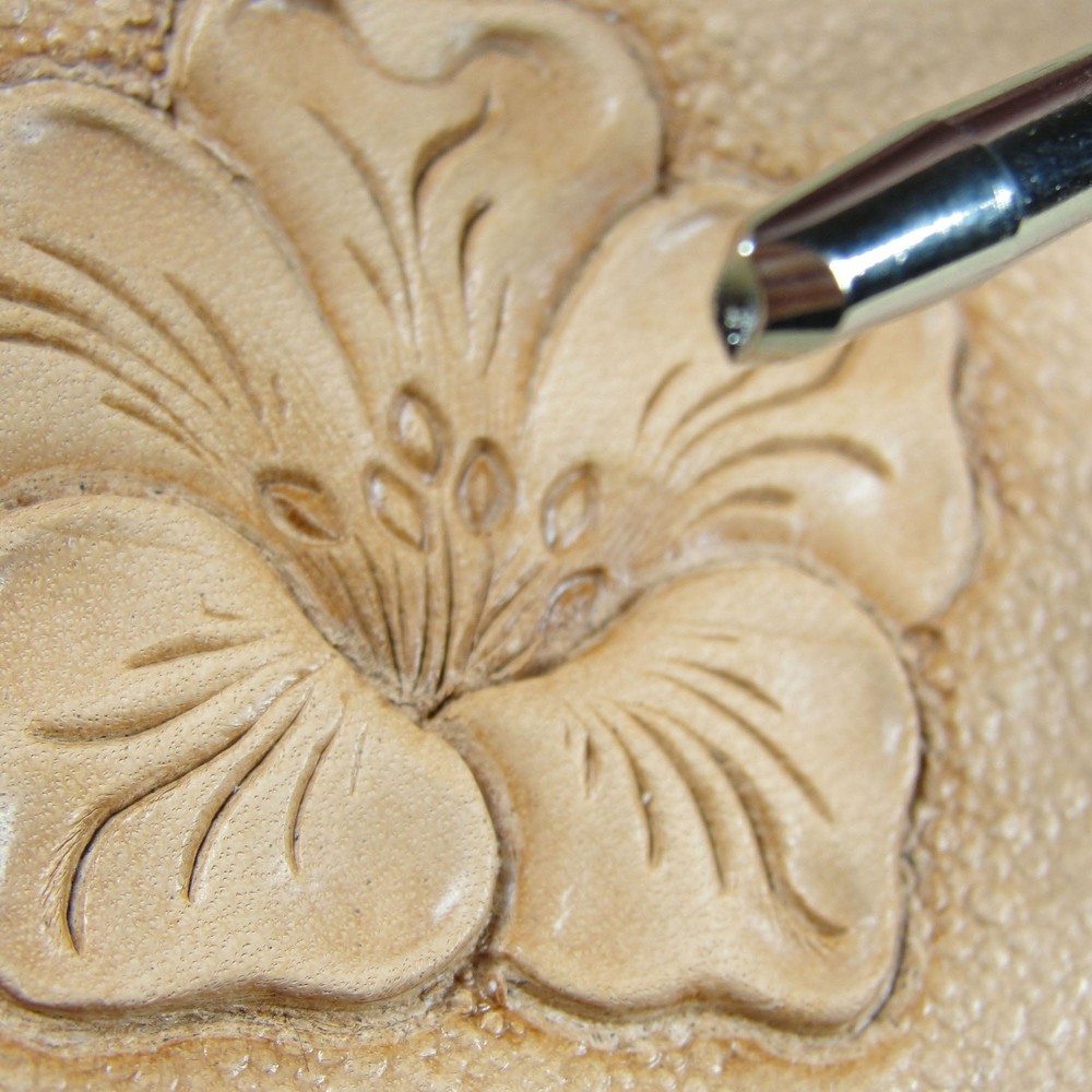 Leather Stamping Tool - #S628 Extra Small Oval Seeder Stamp