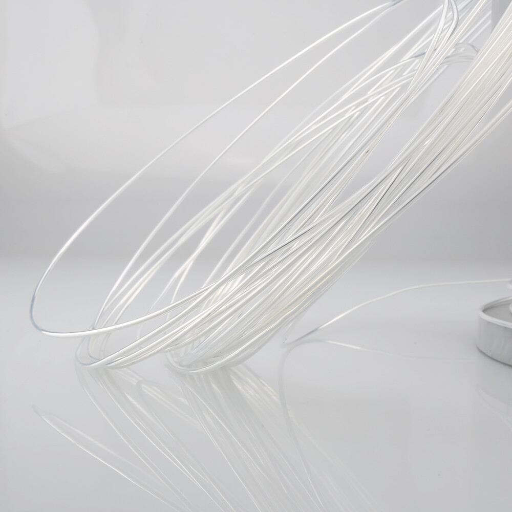 Solid Core Pure Silver With PTFE DIY Hifi Analogue Speaker Audio Cable Bulk Wire